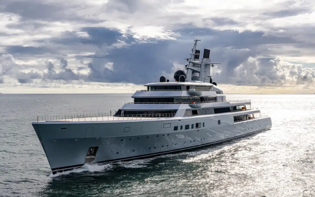 Google co-founder's $450 million megayacht is so massive it reduced man walking on the deck to an ant