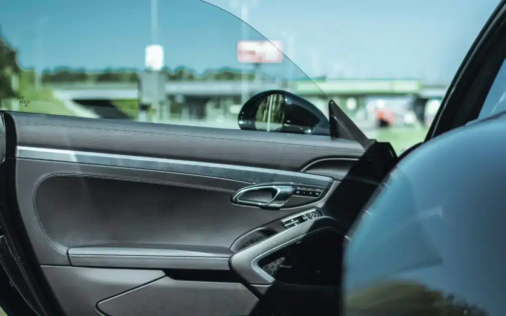 In Oregon it's illegal to improperly open your door and leave it wide
