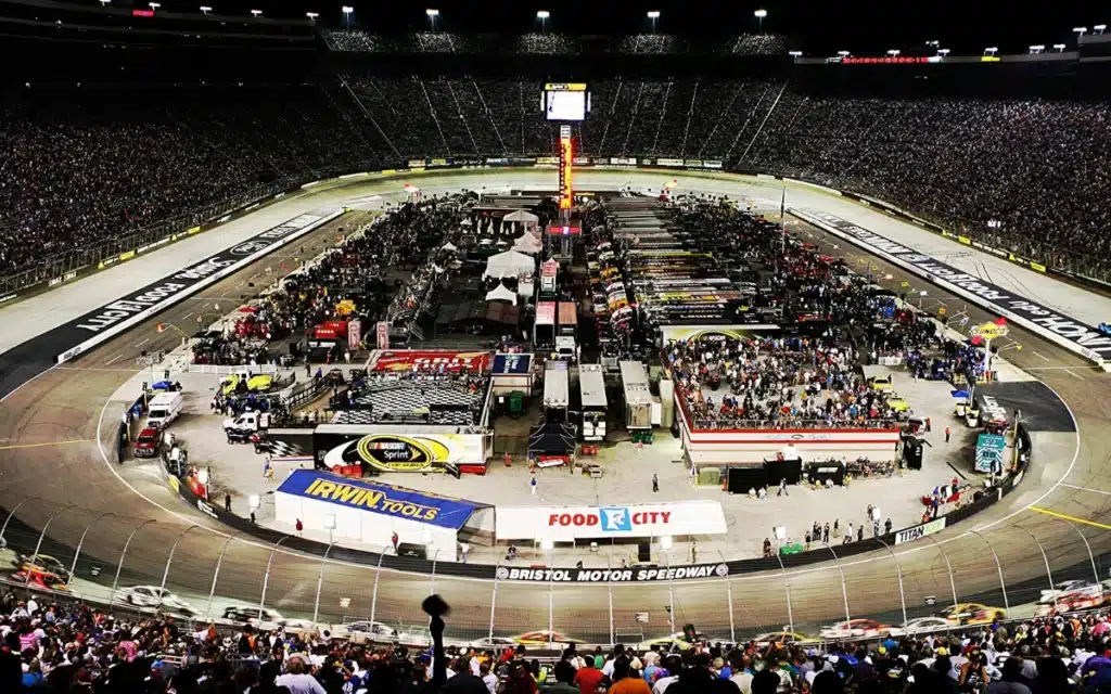 Baseball's biggest game in 70 years is taking place at a Tennessee race track