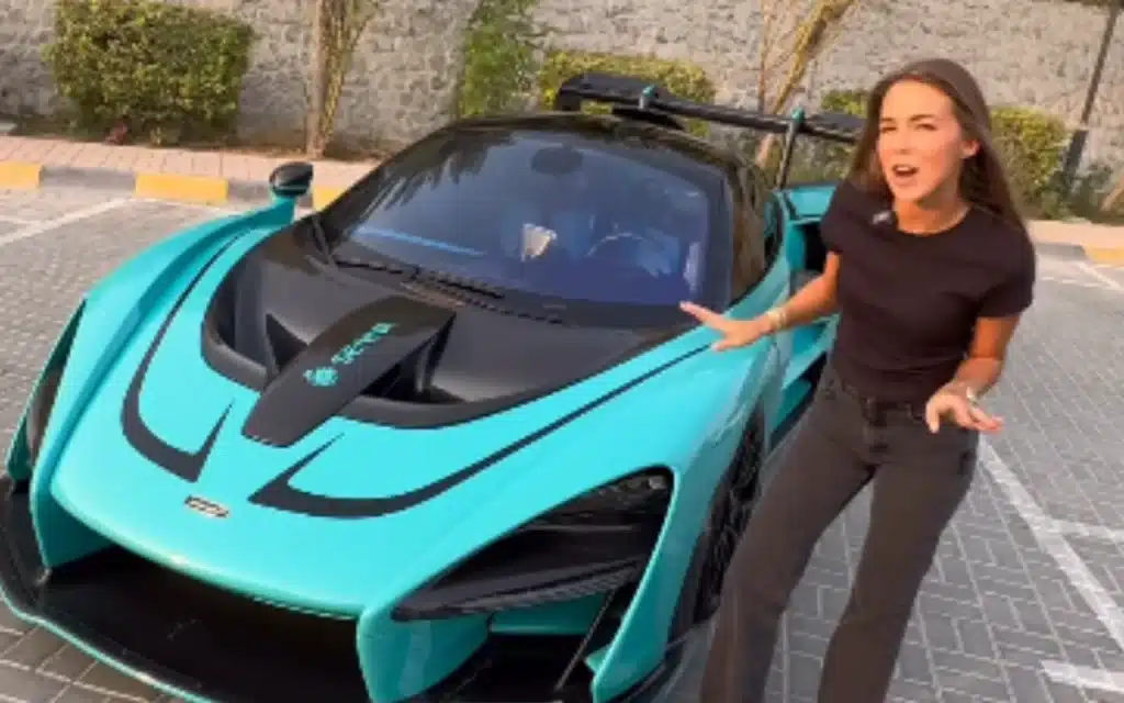Woman drives a McLaren for the first time and struggles for breath in the 1700HP Senna