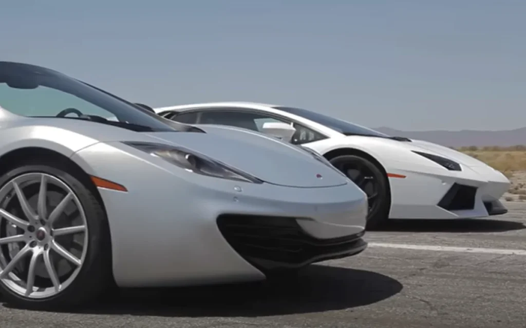 Bugatti Veyron, Lamborghini Aventador, Lexus LFA and McLaren MP4-12C faced off in greatest drag race of all time