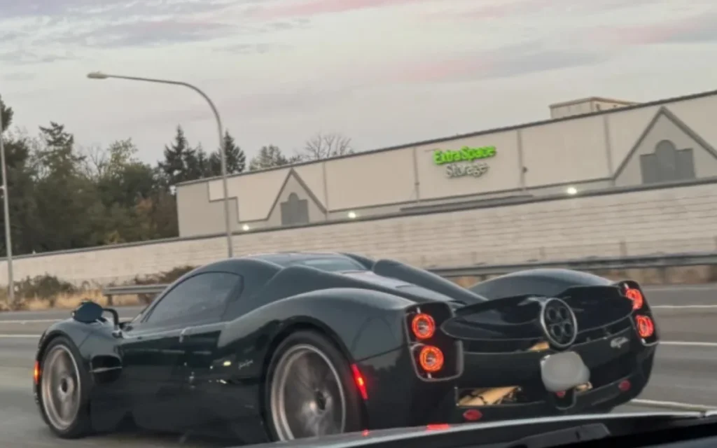 West Coast drivers stunned by Pagani Utopia sighting on I-5 highway 