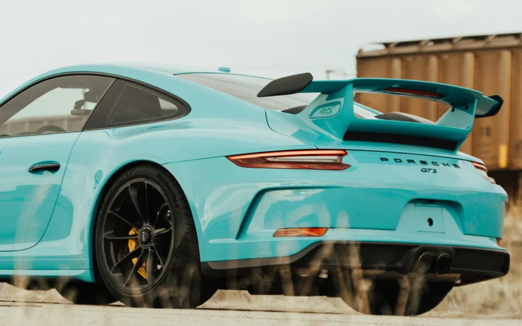 Porsche has taken things to the next level with a baby car that comes with an integrated touch screen