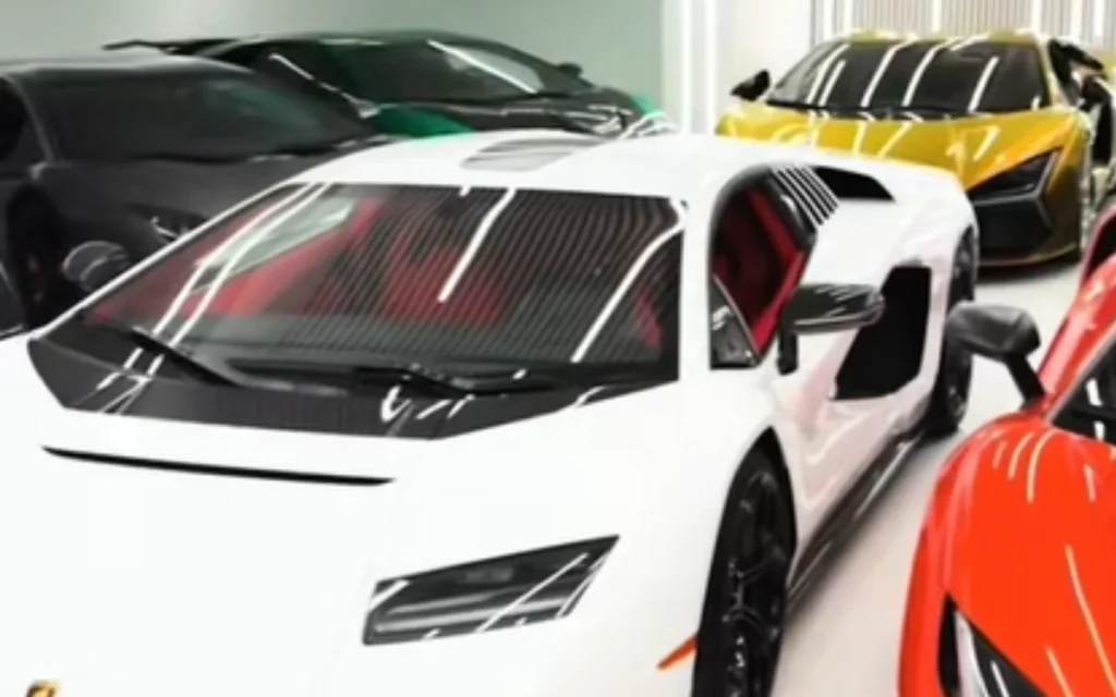 Utah man is so rich he challenges himself by seeing how Lamborghini v12s can fit in his underground garage