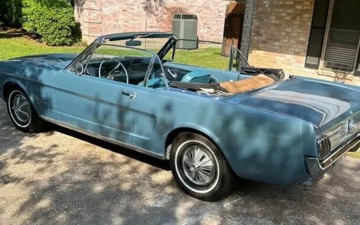 1966 Ford Mustang convertible emerges in Texas with just 14,985 miles on the clock