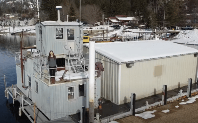 Couple from Idaho have bought a top secret abandoned navy barge and it comes with a mysterious past