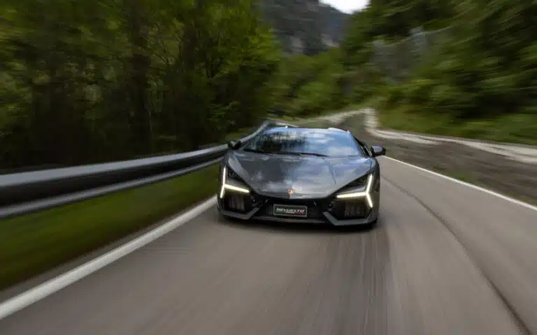 The Lamborghini Revuelto hit 230mph on the Autobahn, confirming its hybrid supercar power, real-world top speed, and record-setting Autobahn speed