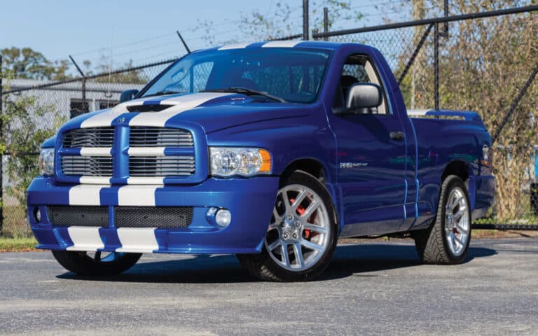 The 500hp pickup truck Dodge Ram SRT-10 with a Viper V10 engine and manual transmission truck setup is now cheaper than its original MSRP