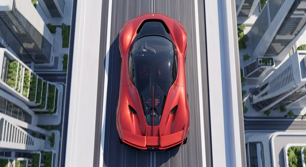 We asked Google Gemini to create a Ferrari in 2050 and this is what it came up with
