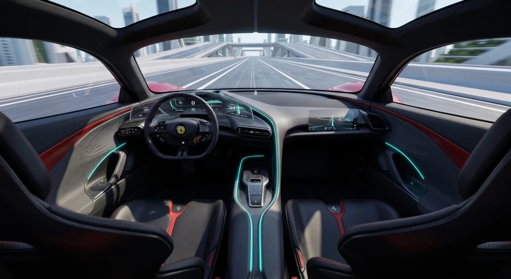 We asked Google Gemini to create a Ferrari in 2050 and this is what it came up with