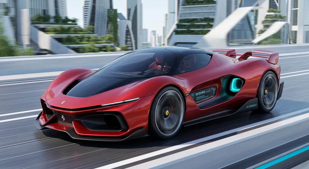 We asked Google Gemini to create a Ferrari in 2050 and this is what it came up with