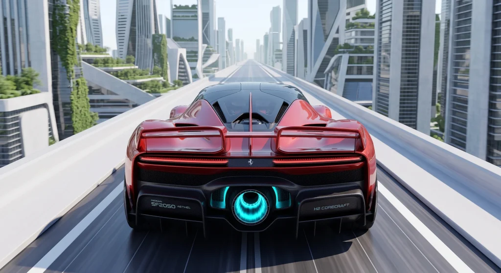 We asked Google Gemini to create a Ferrari in 2050 and this is what it came up with