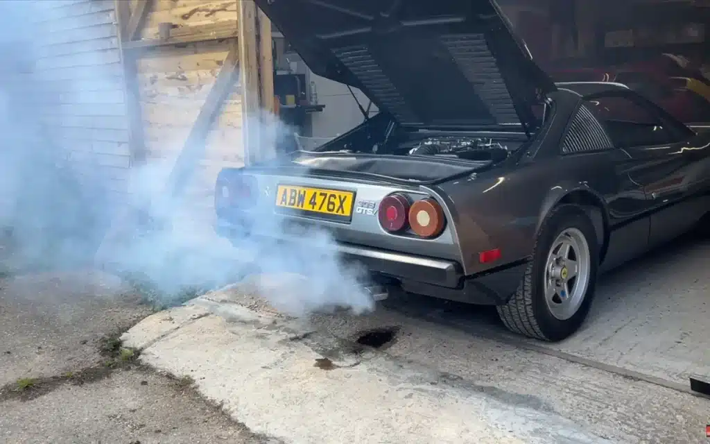 This YouTuber was weeks into a Ferrari 308 rebuild when he hit a smokey issue so wrong that he needed to call up the experts for assistance