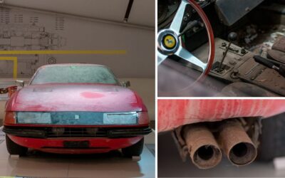 This Ferrari Daytona was abandoned in a Japanese barn for 40 years