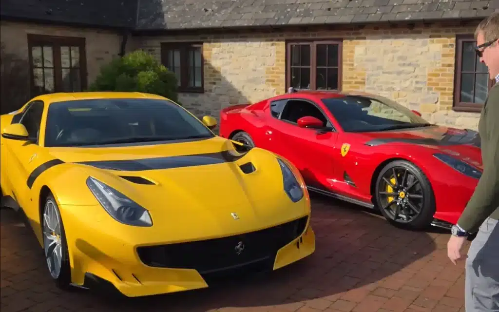 Secret Hypercar club UK Ferrari F12 and Ferrari 812 Competizione