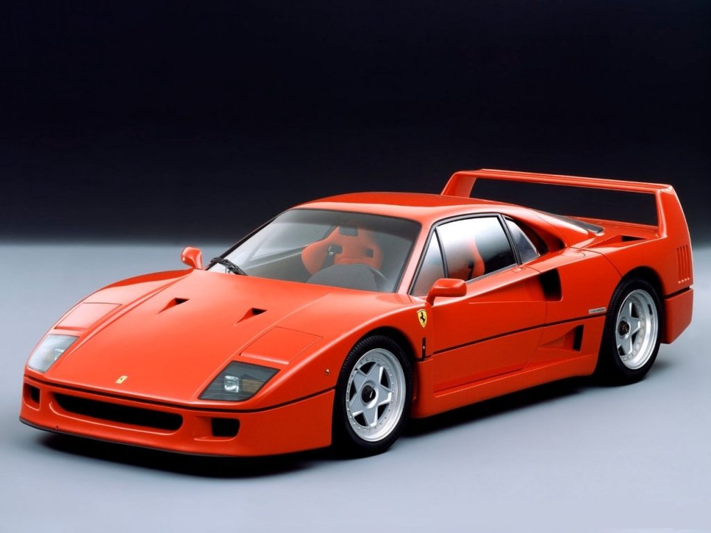The Ferrari F40 is a collector's favourite.
