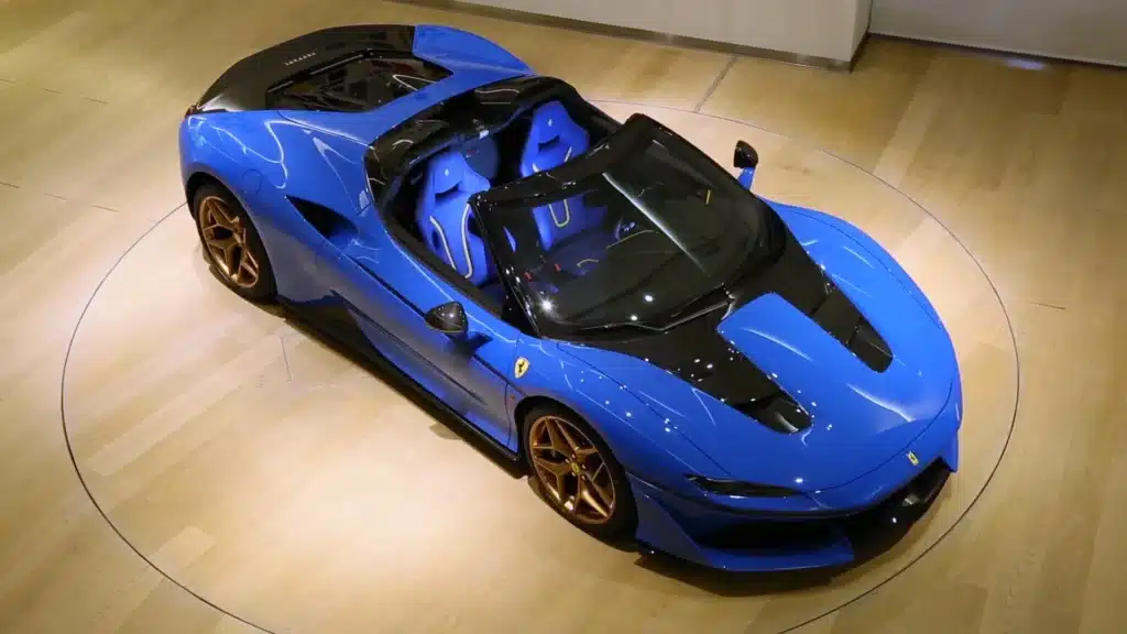 Limited edition Ferrari J50 in blue