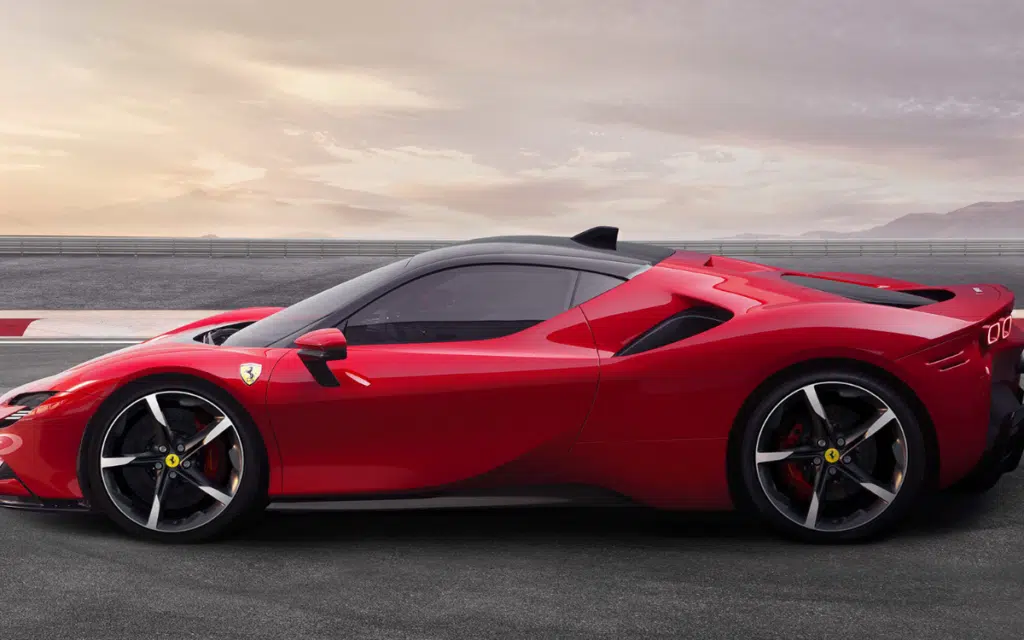 Ferrari hypercar teaser shows SF90 successor with bold LED light bar in a MyFerrari app exclusive, hinting at new hybrid updates