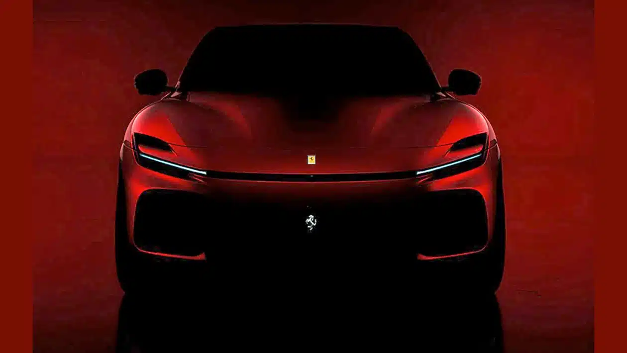 Ferrari officially teases its first SUV - the highly anticipated Purosangue
