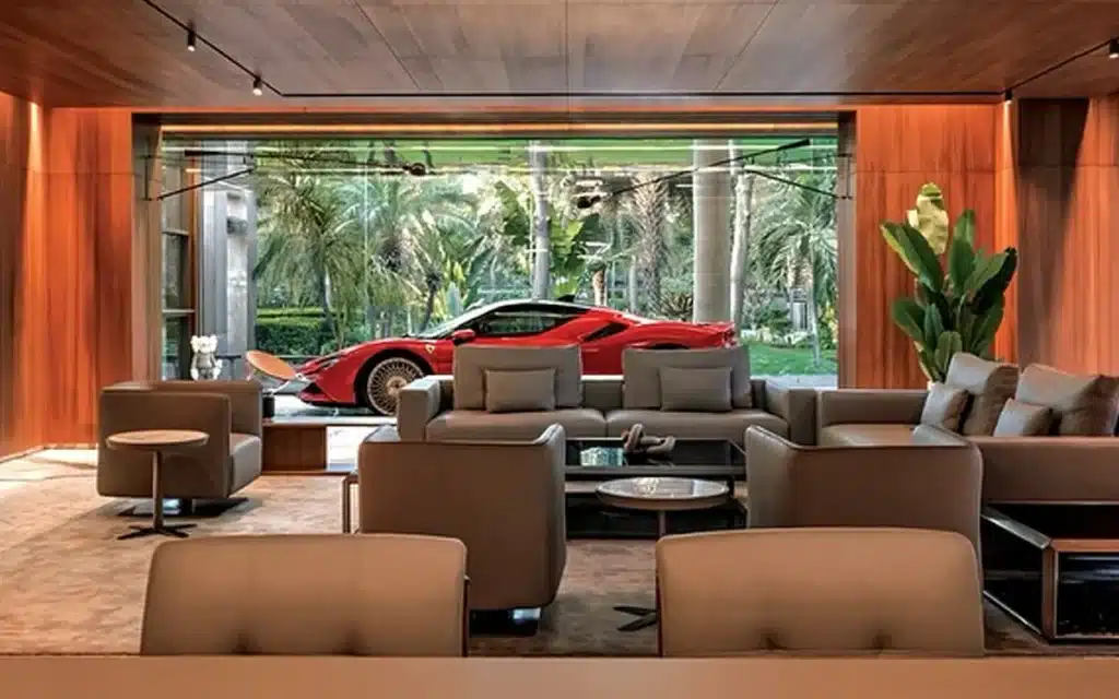 This businessman in India just parked his $1,000,000 Ferrari SF90 Stradale in his front room to use as the world's most expensive carbon fiber coffee table