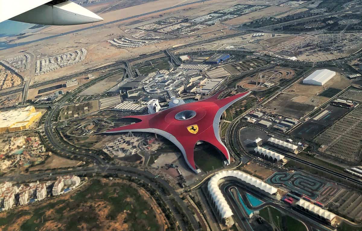 Ferrari Theme Park aerial view