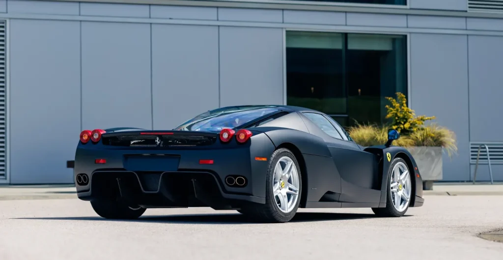 The only matte black Ferrari Enzo ever built is for sale and it was made for the Brunei Royal Family