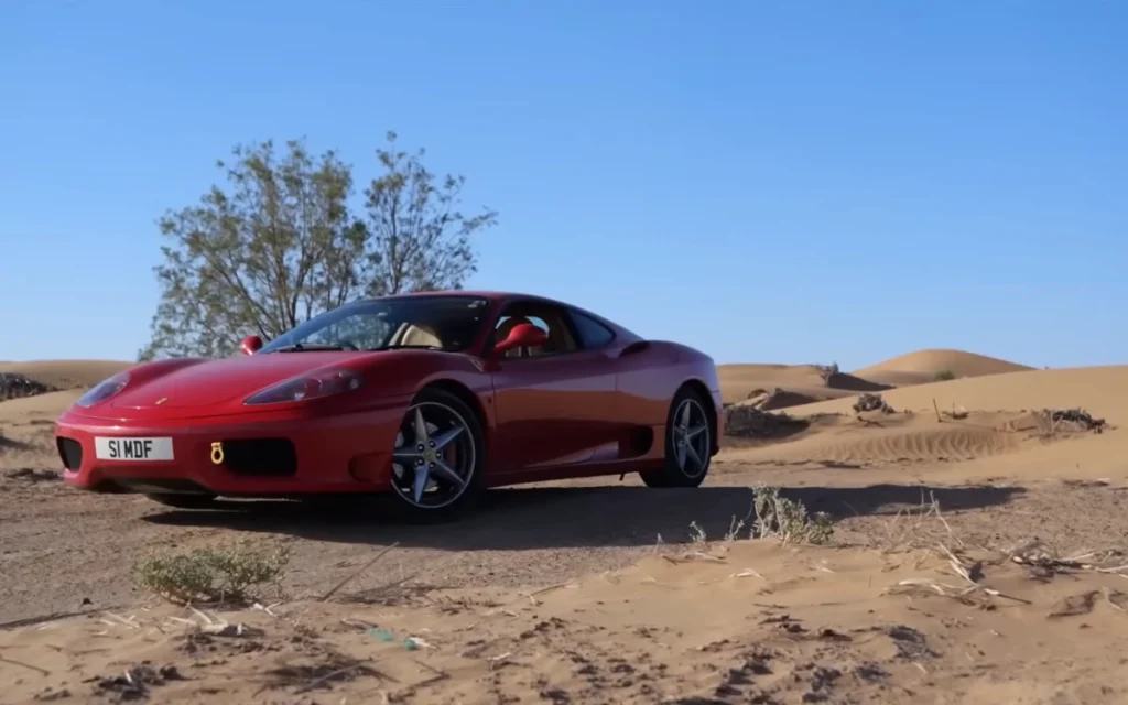 Driving a Ferrari in the desert sounds bold, but this is exactly what YouTuber Sam Fane did, driving his Ferrari 360 Modena to the Sahara.