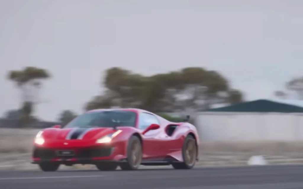 Old Ferrari faces off against new Ferrari to see who comes out on top for acceleration