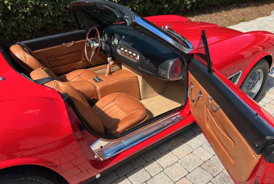 Ferrari 250 California Spyder replica interior