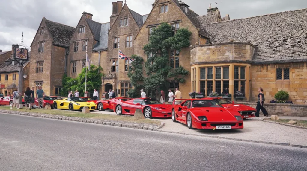 Men take $67M of Ferraris out for a road trip to drive them as they should be and then a special guest turns up to make it all unforgettable