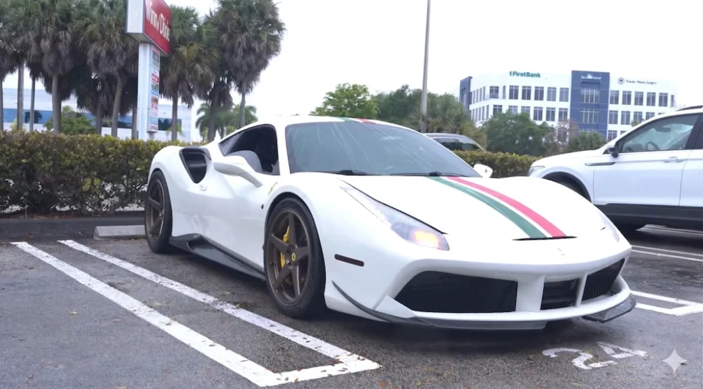 YouTuber tells someone he's hit their Corvette and then ends up surprising them with a Ferrari instead in life-changing moment