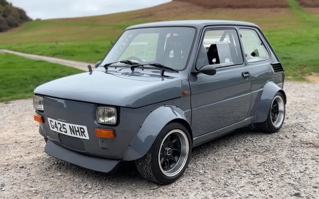 Man puts 10,000rpm BMW motorcycle engine into Fiat 126 and the result is awesome