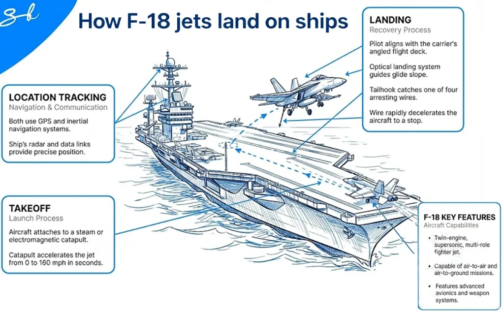 F-18 This cockpit view of an F-18 landing on a postage stamp in the middle of the ocean shows just how incredible these pilots are at flying fighter jets