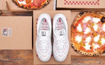 FILA serves flaming hot pizza sneakers dedicated to the best pizzerias in NYC