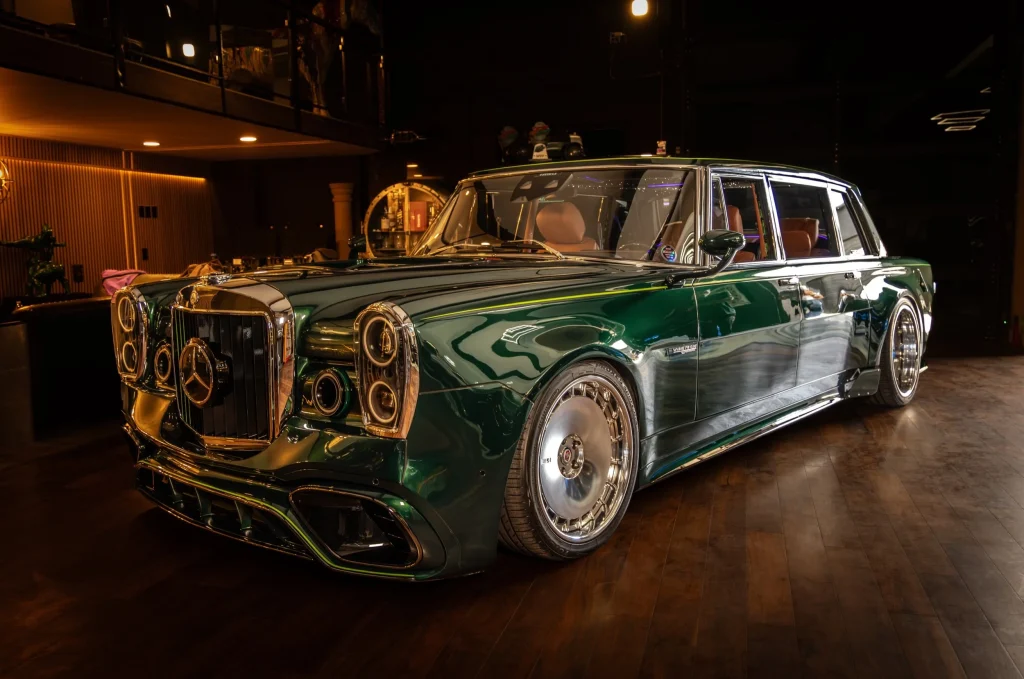 LA shop makes 'Final Boss' custom Mercedes by combining an old 1971 Mercedes 600 with a 2024 Mercedes AMG S63 E Performance