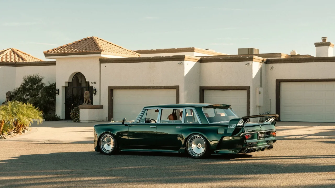 LA shop makes 'Final Boss' custom Mercedes by combining an old 1971 Mercedes 600 with a 2024 Mercedes AMG S63 E Performance