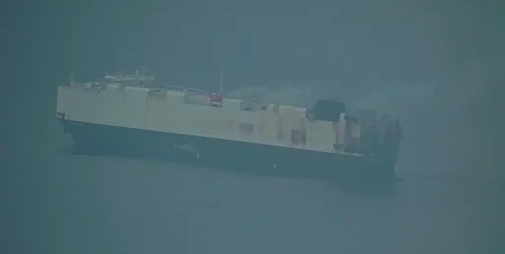 Cargo ship carrying more than 3,000 cars is now abandoned off the coast of Alaska