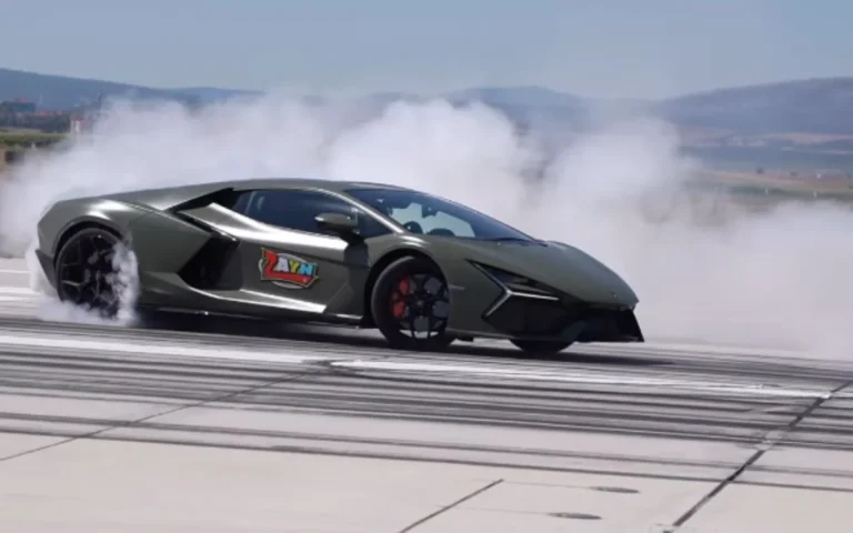driving Lamborghini at 194mph