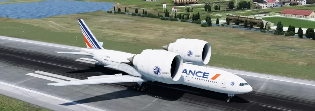 Man creates the world's biggest jet engine on Microsoft Flight Simulator to see what chaos it causes