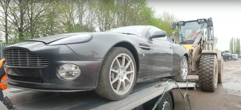 Man bought a one of 94 Aston Martin Vanquish worth $400k but doesn't know if the engine is savable