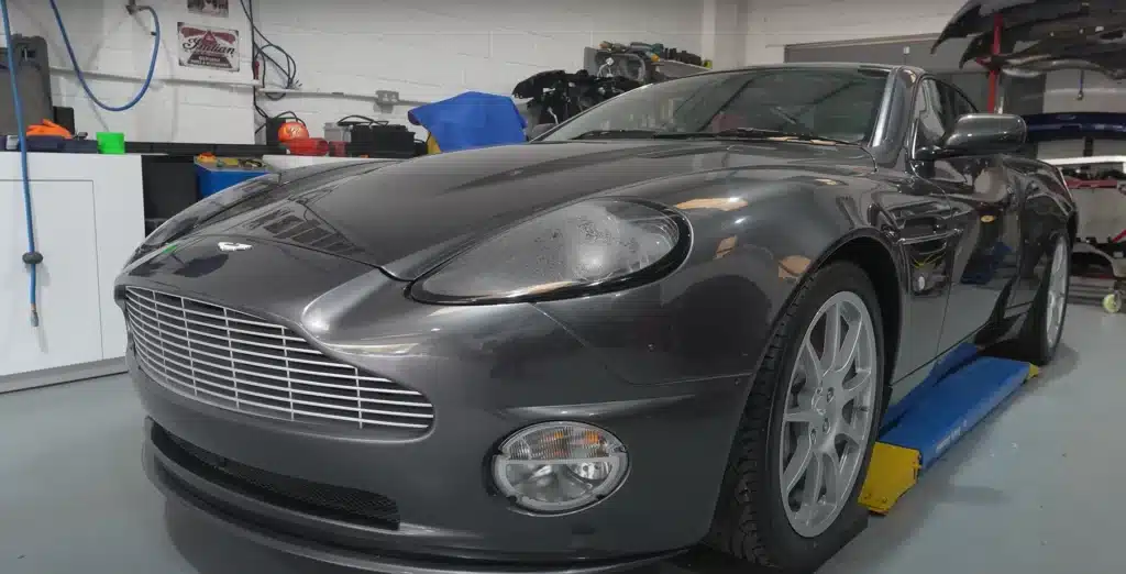 Man bought a one of 94 Aston Martin Vanquish worth $400k but doesn't know if the engine is savable