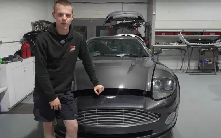 Man bought a one of 94 Aston Martin Vanquish worth $400k but doesn't know if the engine is savable