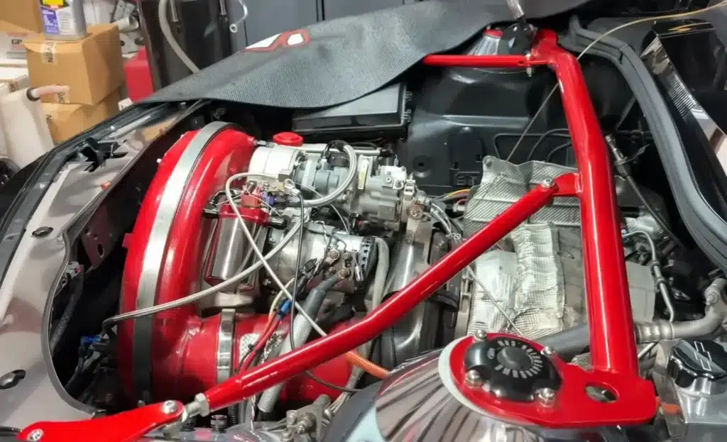 A turbine car built from a Chevy Camaro fired up its jet engine at a McDonald’s drive-thru and left without a McFlurry after causing a fiery scene