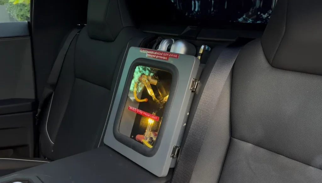 This CyberDeLorean uses a Tesla Cybertruck to pay tribute to a silver screen icon