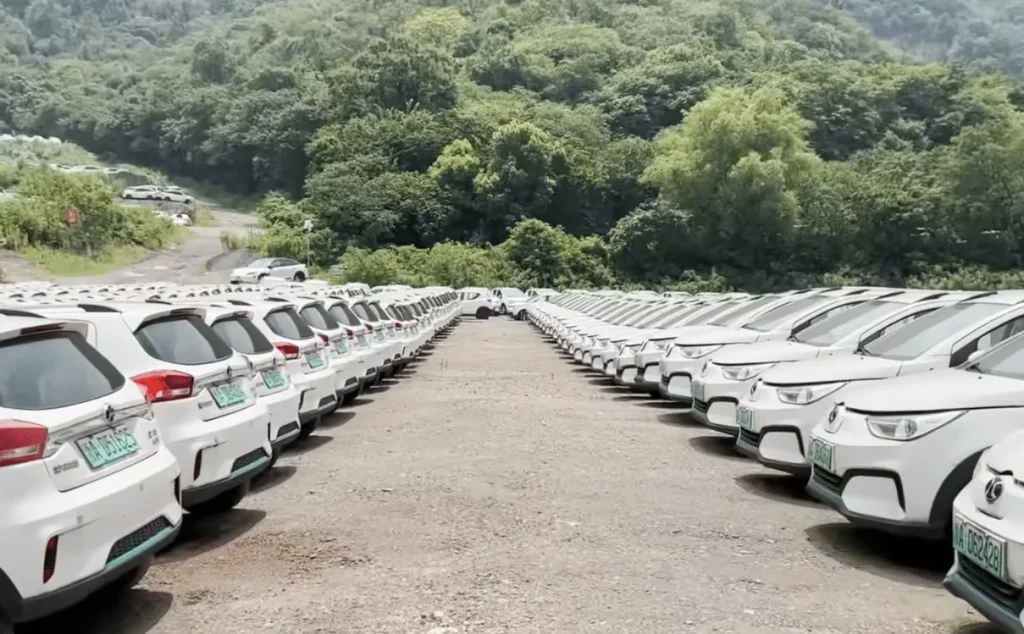 Footage of what appears to be a graveyard for Chinese EVs went viral, but there's more than meets the eye