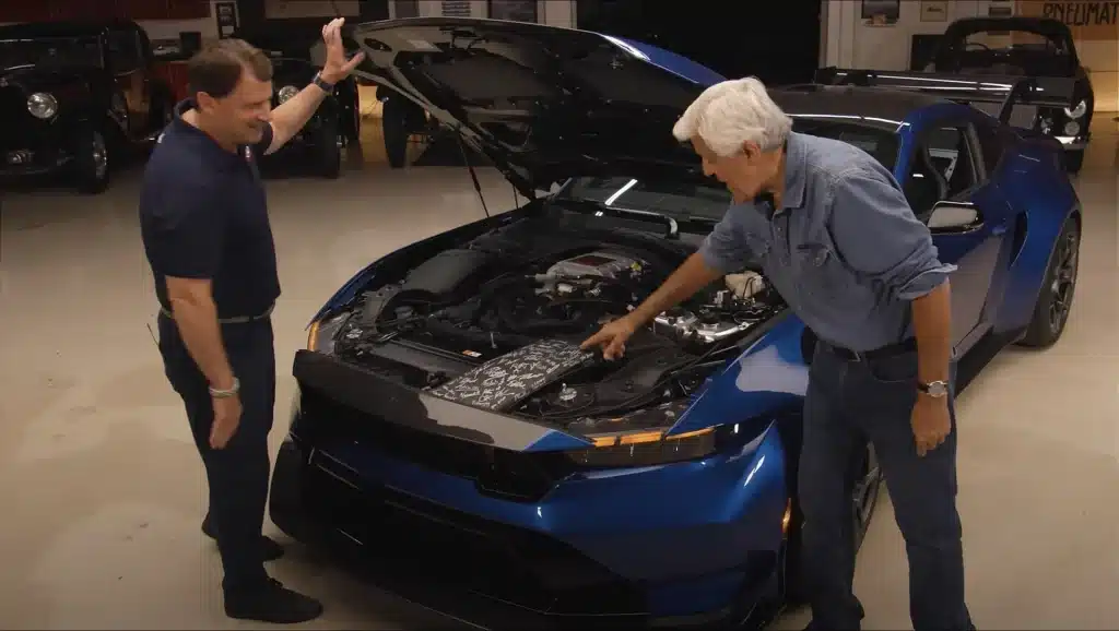 Ford CEO Jim Farley personally delivered Jay Leno his Ford Mustang GTD