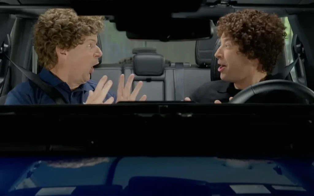 Ford CEO Jim Farley left Jimmy Fallon stunned when he asked what the other P in the 2025 Bronco Badlands Sasquatch's controls was for