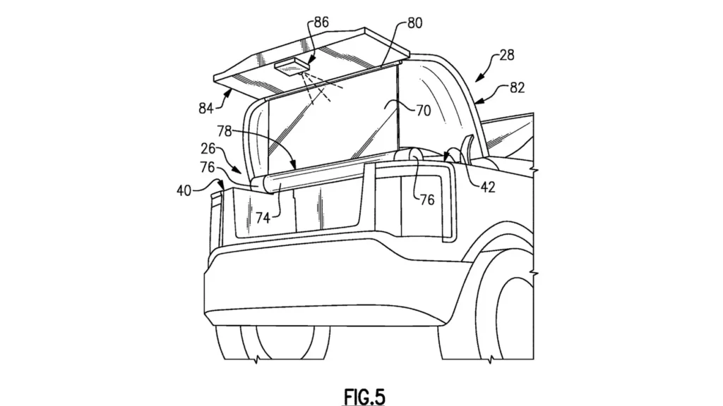 Ford F-150 Lightning frunk design patent