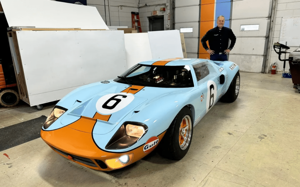 Hidden inside this 1969 Ford GT40 race car is a secret slot car track