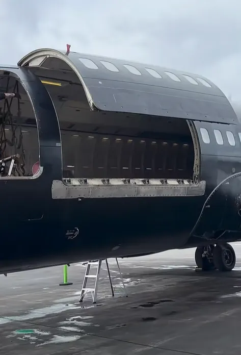 Ford Maverick has to be stuffed inside a Boeing 737 because the yearly boat to customer living in remote Canada village is too late